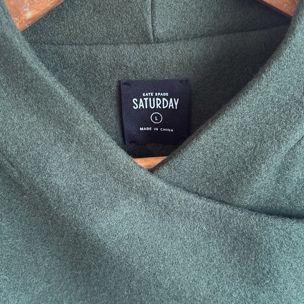 Elegant Green Pea Coat - Picture 2 of 8